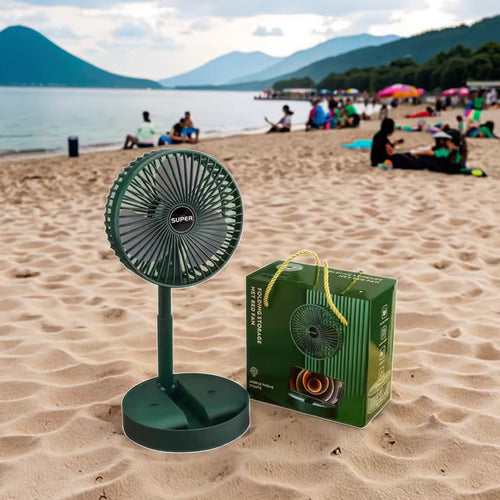 Folding Storage Net Red Fan