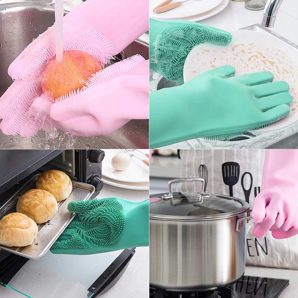 Silicone Cleaning Gloves