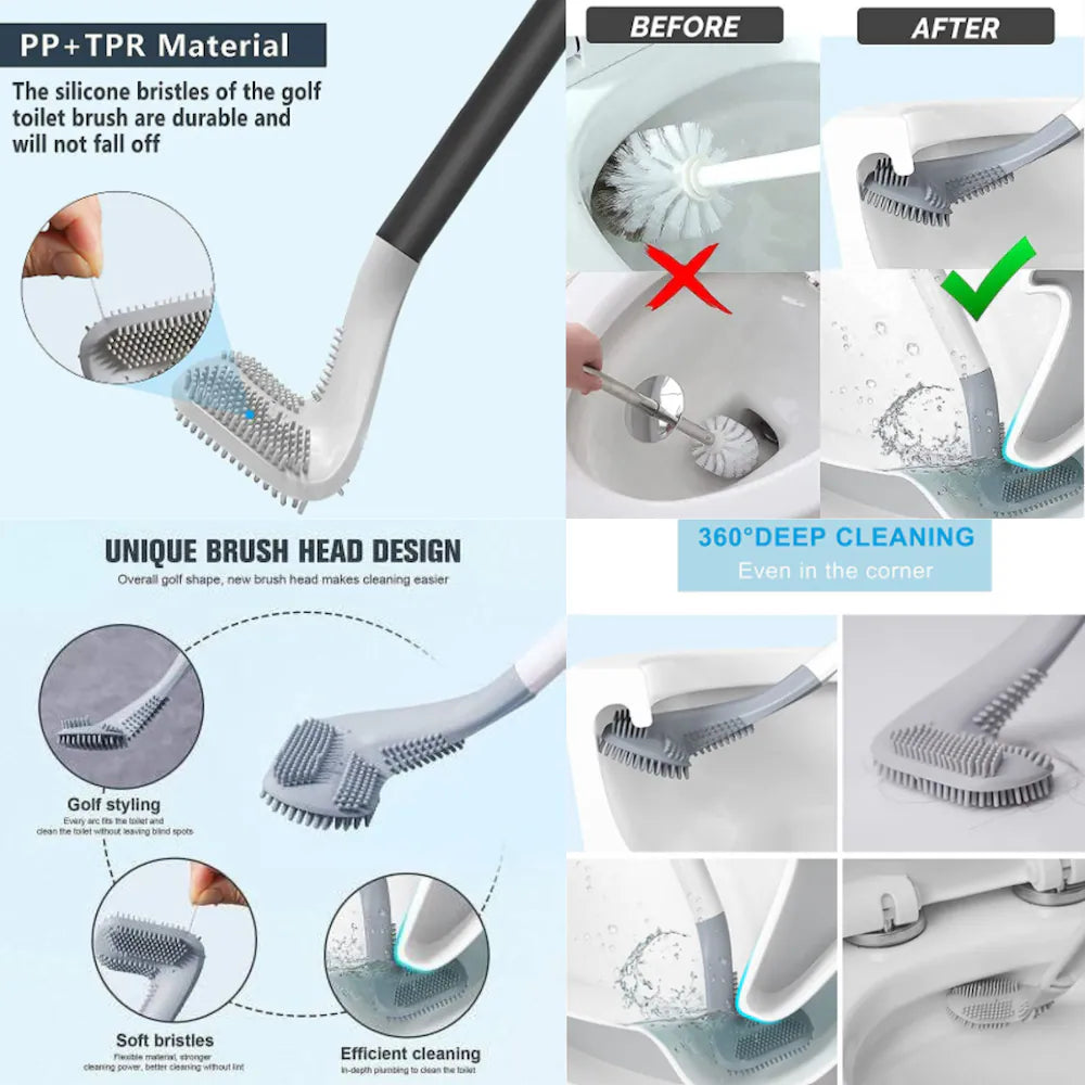 Silicone Toilet Cleaning Brush